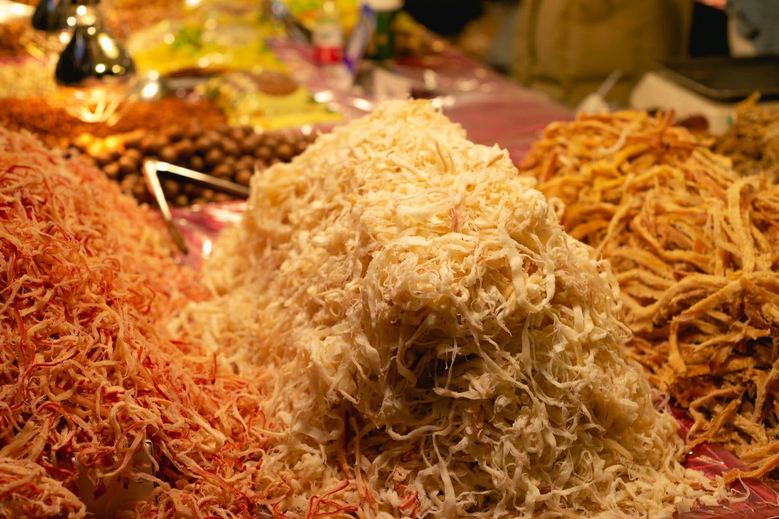Heaps of fresh bhujia sev